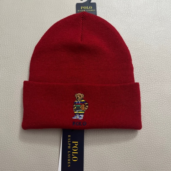 NWT - Polo Ralph Lauren Polo Bear Wool Blended Beanie - Picture 1 of 5